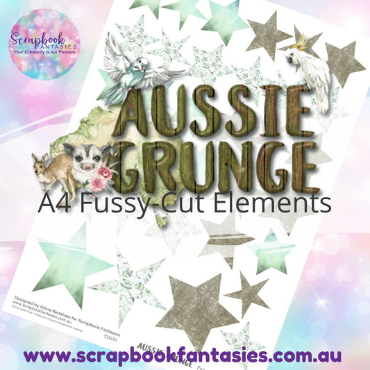 Aussie Grunge A4 Colour Fussy-Cut Elements - Stars 3 731470