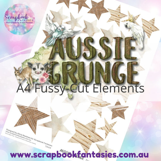 Aussie Grunge A4 Colour Fussy-Cut Elements - Stars 5 731472