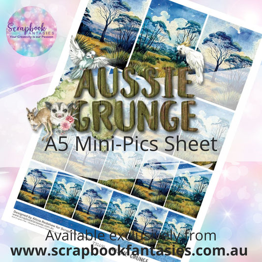 Aussie Grunge A5 Mini-Pics Sheet - Bushland 2 731494