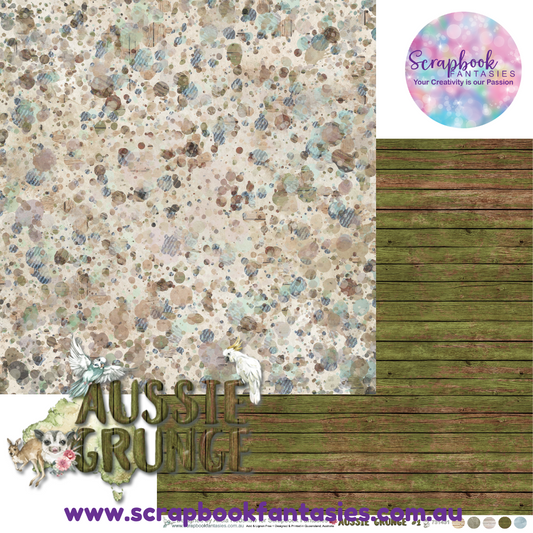 Aussie Grunge 12x12 Double-Sided Patterned Paper 1