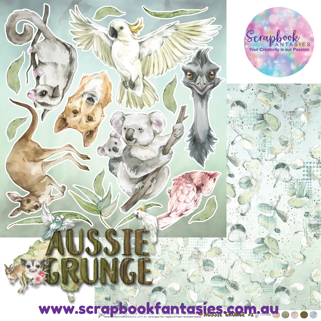 Aussie Grunge 12x12 Double-Sided Patterned Paper 2