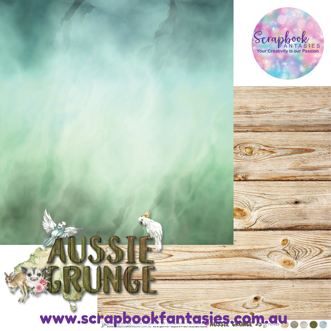 Aussie Grunge 12x12 Double-Sided Patterned Paper 3