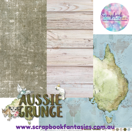 Aussie Grunge 12x12 Double-Sided Patterned Paper 4