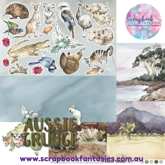 Aussie Grunge 12x12 Double-Sided Patterned Paper 5