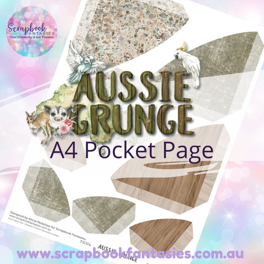 Aussie Grunge A4 Colour Pocket Page - Rounded Corners 1 731504