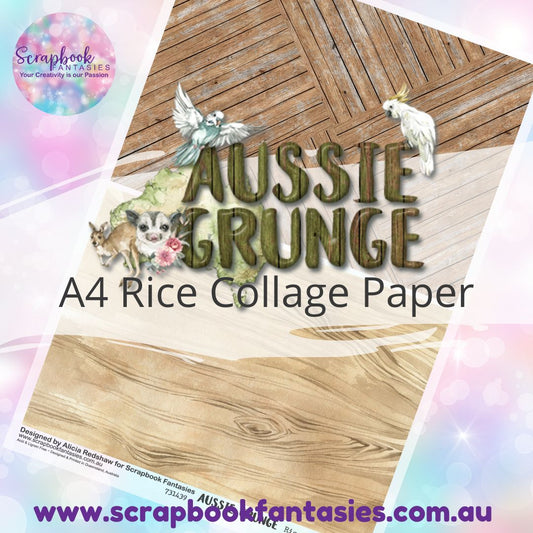 Aussie Grunge A4 Rice Collage Paper - Halves 8 731439