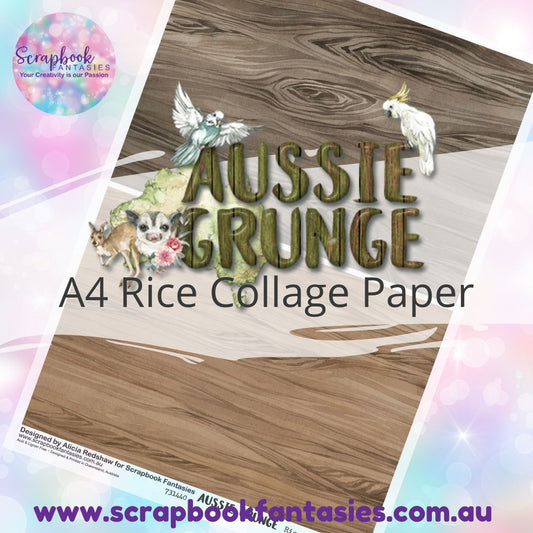 Aussie Grunge A4 Rice Collage Paper - Halves 9 731440