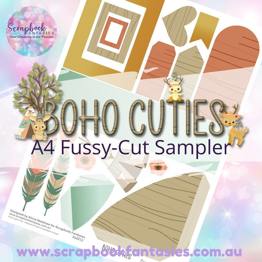 Boho Cuties A4 Colour Fussy-Cut Sampler - Camping 242213