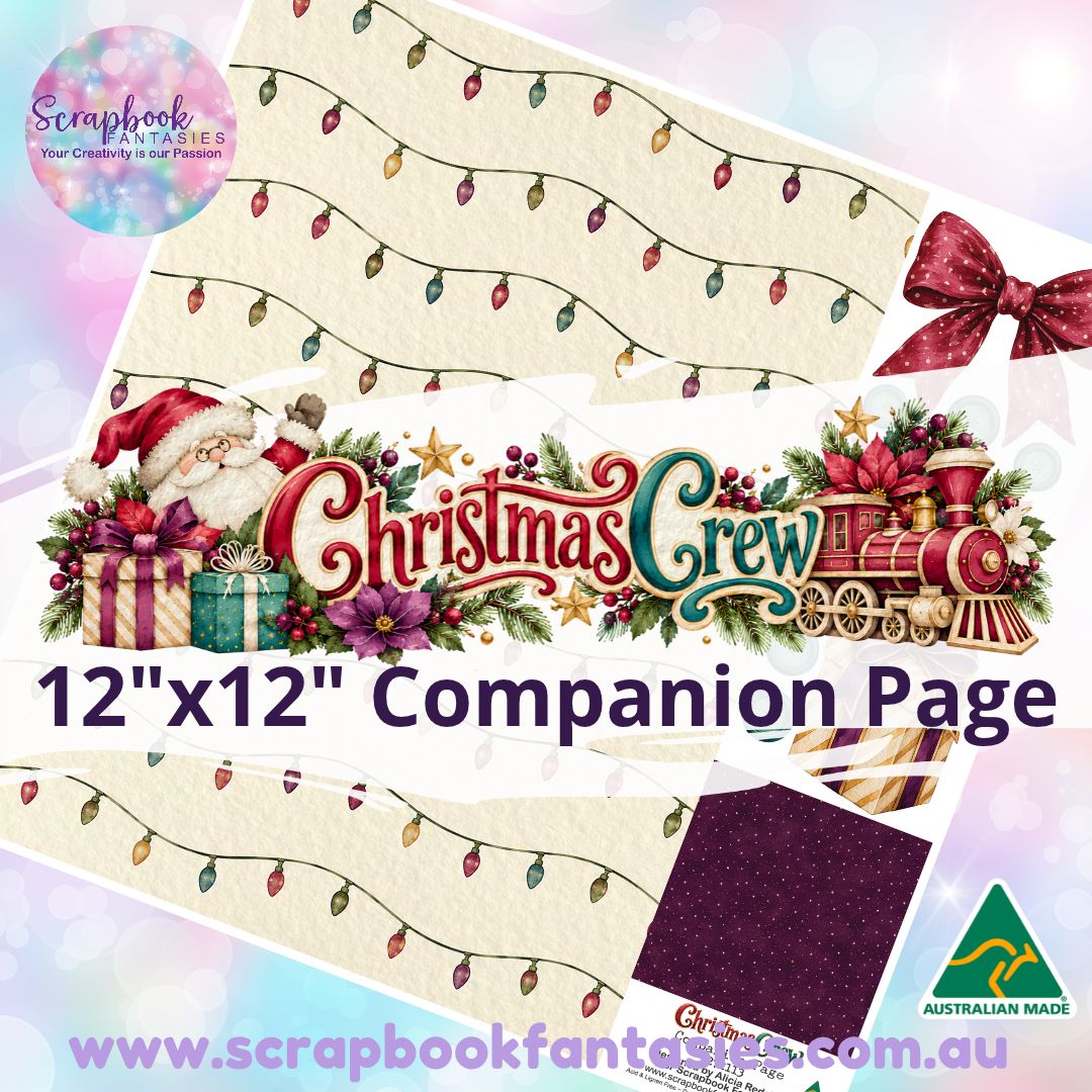 Christmas Crew 12"x12" Single-sided Companion Page - Christmas Lights 272113