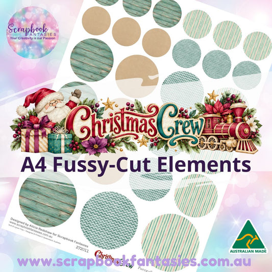 Christmas Crew A4 Colour Fussy-Cut Elements - Circles 1 272011