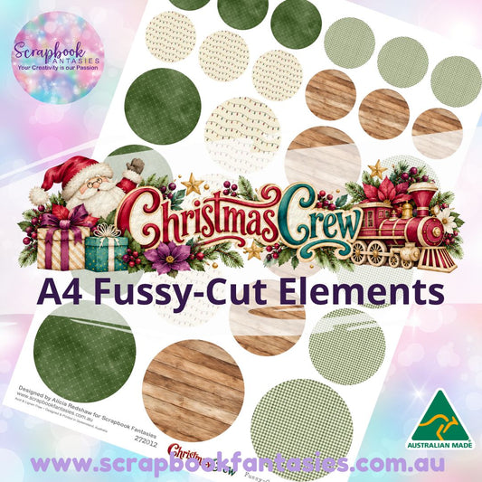 Christmas Crew A4 Colour Fussy-Cut Elements - Circles 2 272012