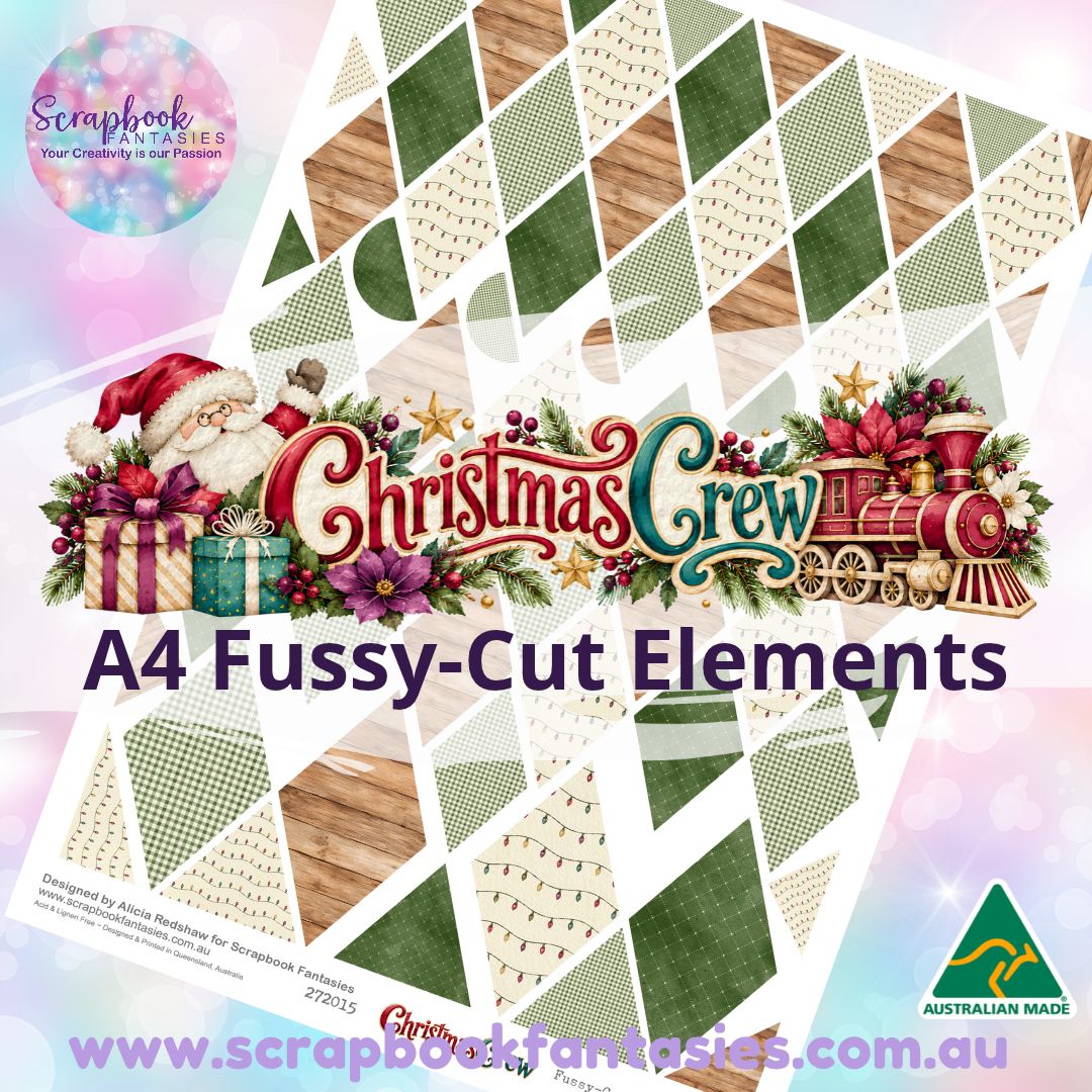Christmas Crew A4 Colour Fussy-Cut Elements - Diamonds 2 272015