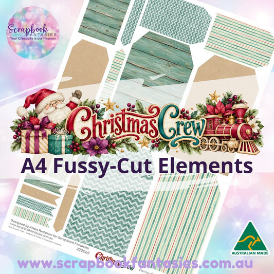 Christmas Crew A4 Colour Fussy-Cut Elements - Large Tags 1 272049