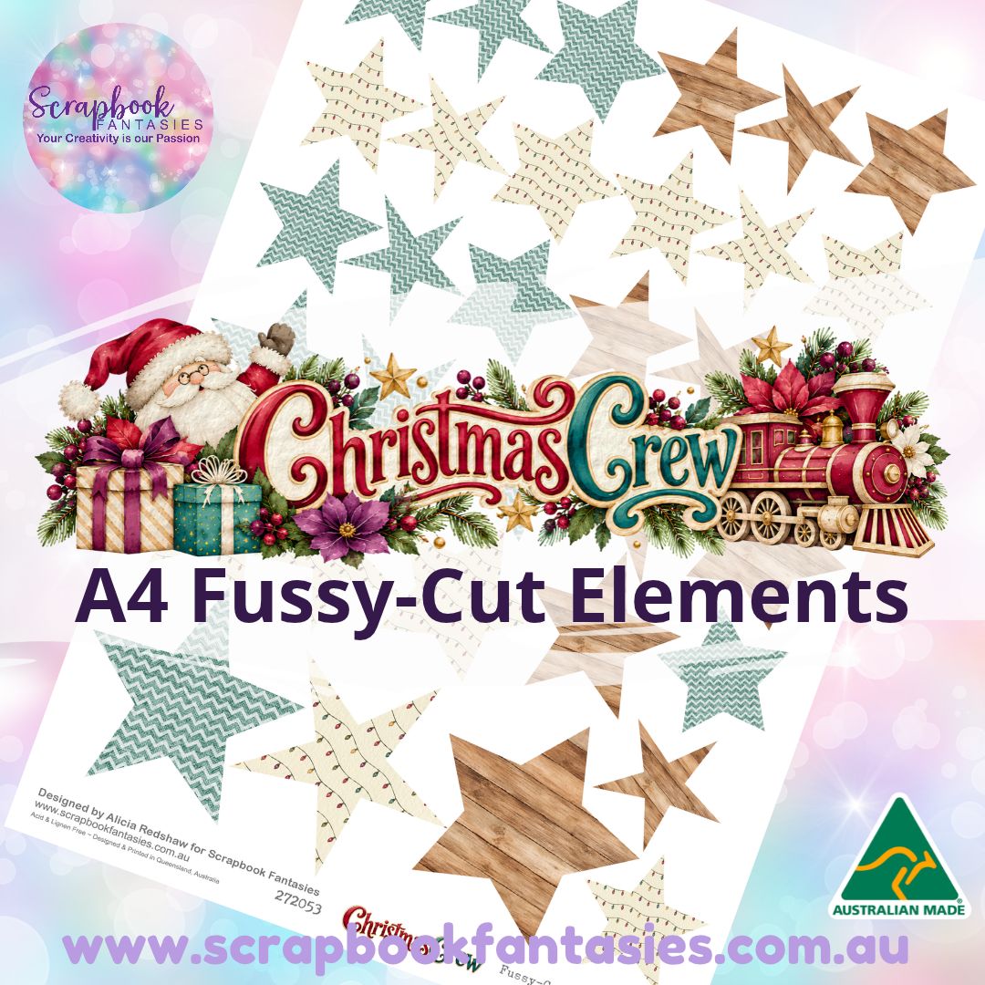 Christmas Crew A4 Colour Fussy-Cut Elements - Stars 2 272053