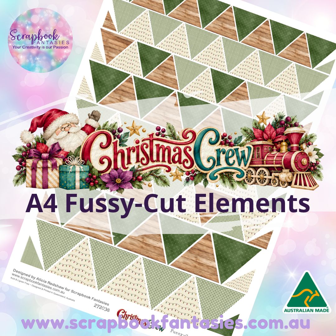 Christmas Crew A4 Colour Fussy-Cut Elements -Triangles 2 272038