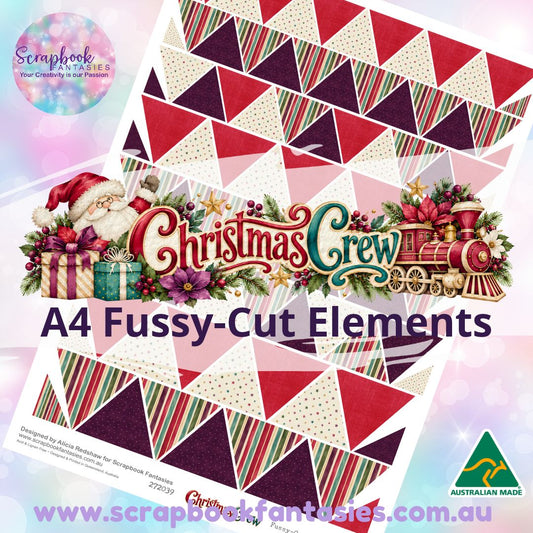 Christmas Crew A4 Colour Fussy-Cut Elements -Triangles 3 272039