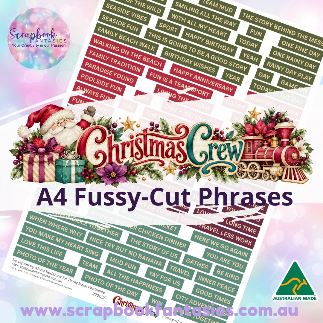 Christmas Crew Colour Fussy-Cut Phrases 1 - 272036