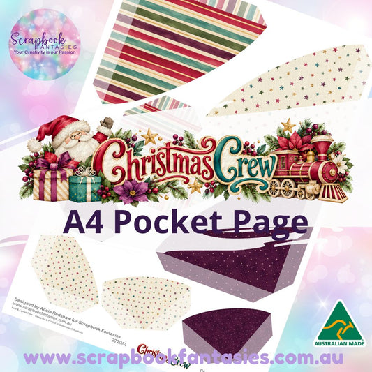 Christmas Crew A4 Colour Pocket Page - Rounded Corners 1 272064