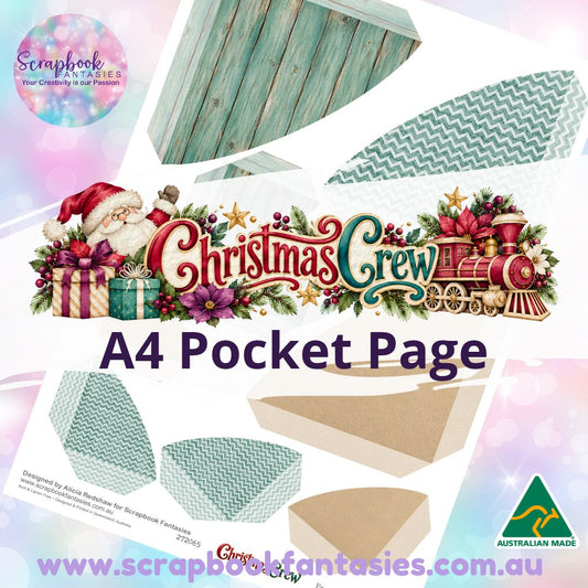 Christmas Crew A4 Colour Pocket Page - Rounded Corners 2 272065