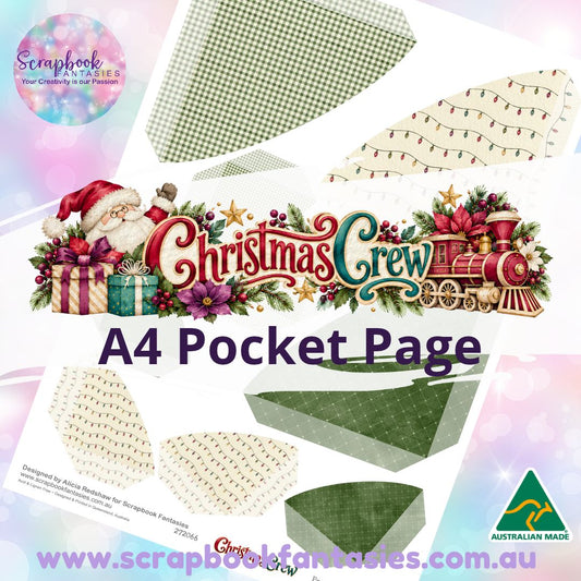 Christmas Crew A4 Colour Pocket Page - Rounded Corners 3 272066