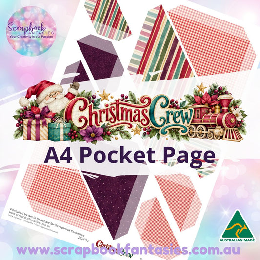 Christmas Crew A4 Colour Pocket Page - Straight Corners 1 272057