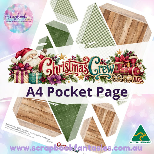 Christmas Crew A4 Colour Pocket Page - Straight Corners 2 272058
