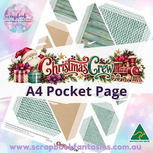 Christmas Crew A4 Colour Pocket Page - Straight Corners 3 272059