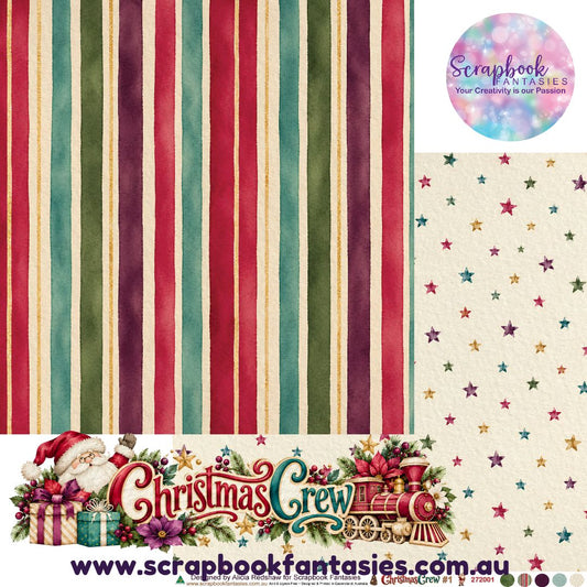 Christmas Crew 12x12 Double-Sided Patterned Paper 1 - 272001