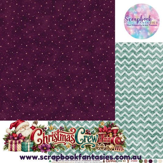 Christmas Crew 12x12 Double-Sided Patterned Paper 2 - 272002