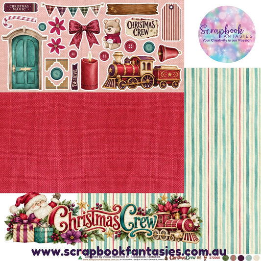 Christmas Crew 12x12 Double-Sided Patterned Paper 5 - 272005