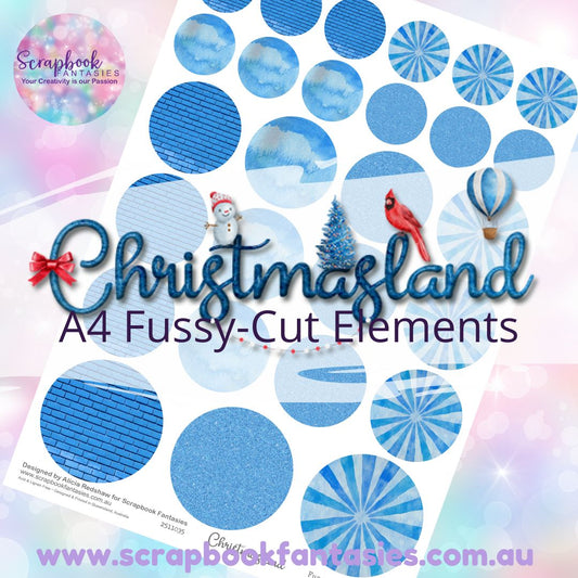 Christmasland A4 Colour Fussy-Cut Elements - Circles 1 2511035