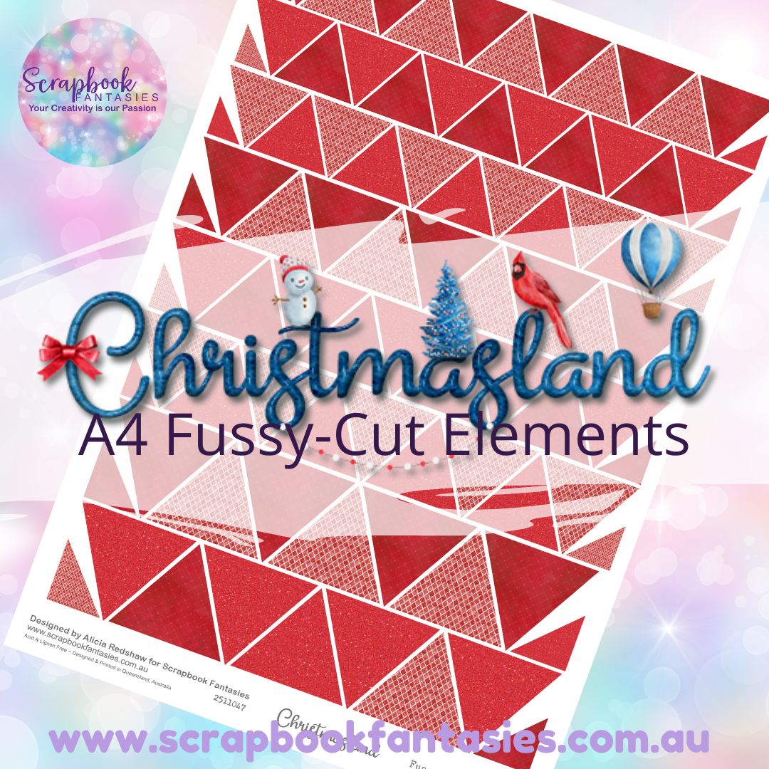 Christmasland A4 Colour Fussy-Cut Elements - Triangles 2 2511047