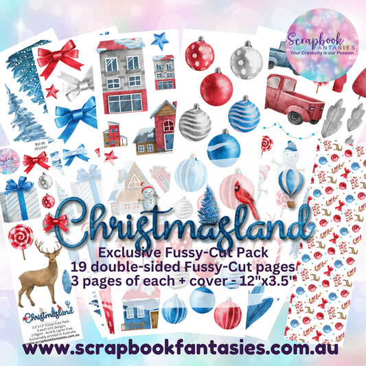 Christmasland 12x3.5" Double-Sided Fussy-Cuts Pack - 19 pieces - 2511007