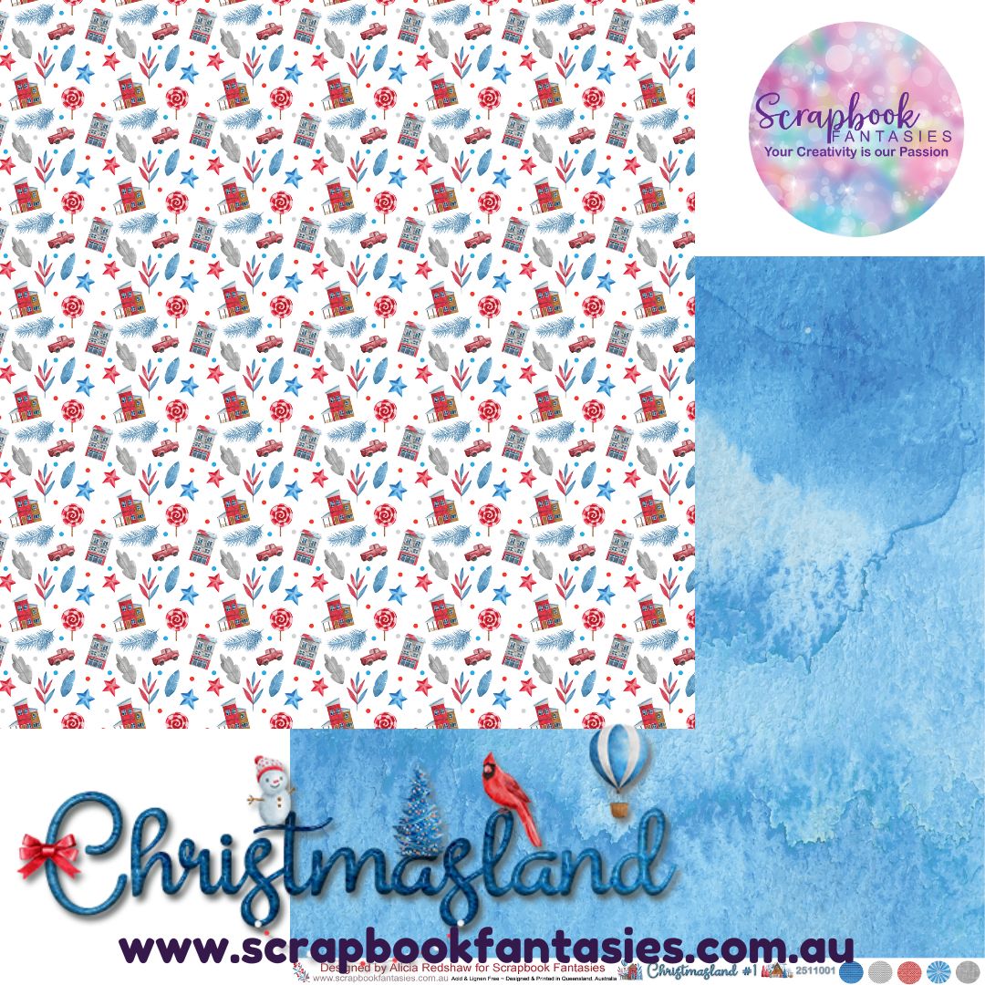 Christmasland 12x12 Double-Sided Patterned Paper 1 - 2511001