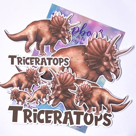 DinoWorld Colour-Cuts - Triceratops (9 pieces) Designed by Alicia Redshaw