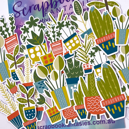 Potted Plants Colour-Cuts (34 pieces) 20058