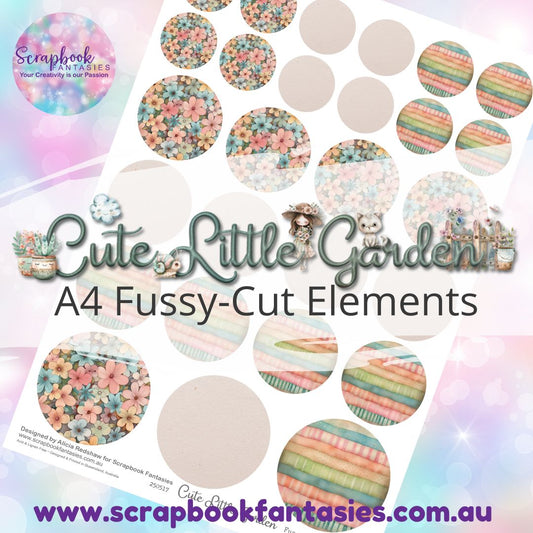 Cute Little Garden A4 Colour Fussy-Cut Elements - Circles 1 250517