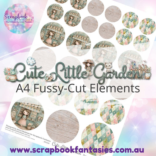 Cute Little Garden A4 Colour Fussy-Cut Elements - Circles 2 250518