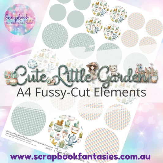 Cute Little Garden A4 Colour Fussy-Cut Elements - Circles 3 250519