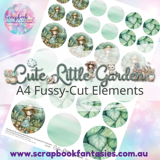 Cute Little Garden A4 Colour Fussy-Cut Elements - Circles 4 250520