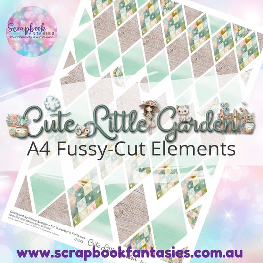 Cute Little Garden A4 Colour Fussy-Cut Elements - Diamonds 3 250523