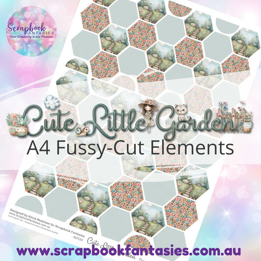 Cute Little Garden A4 Colour Fussy-Cut Elements - Hexagons 3 250533