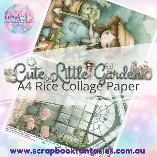 Cute Little Garden A4 Rice Collage Paper - Halves 3 250543