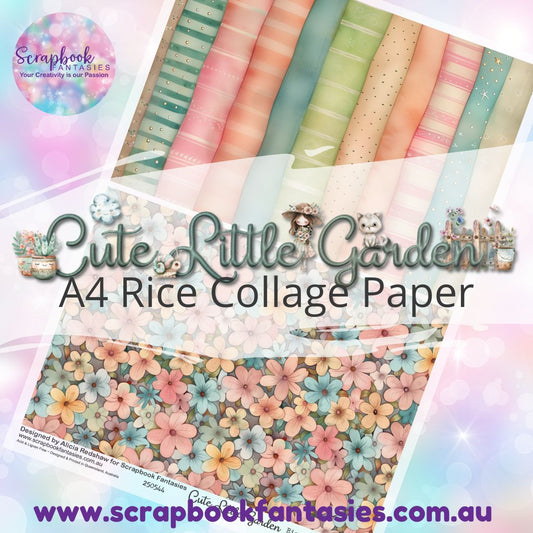 Cute Little Garden A4 Rice Collage Paper - Halves 4 250544