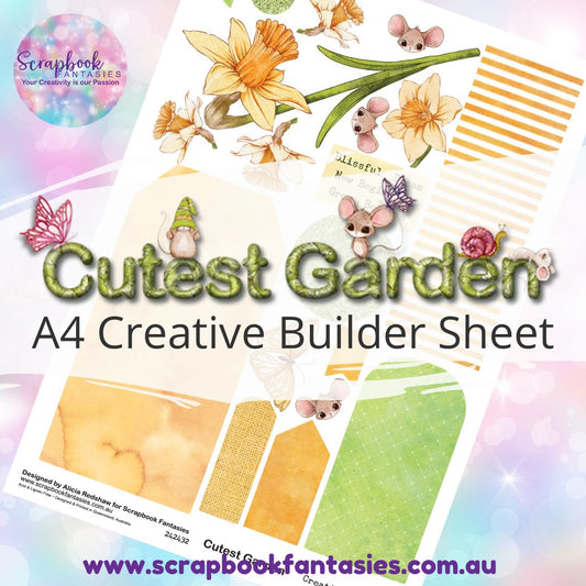 Cutest Garden A4 Creative Builder Sheet - Daffodils 242432