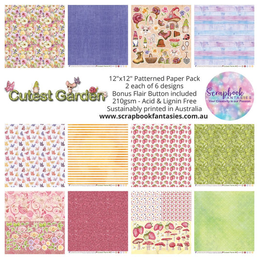 Cutest Garden 12x12 Double-Sided Patterned Paper Pack - 242400