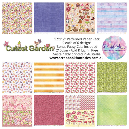 Cutest Garden 12x12 Double-Sided Patterned Paper Pack - 242400