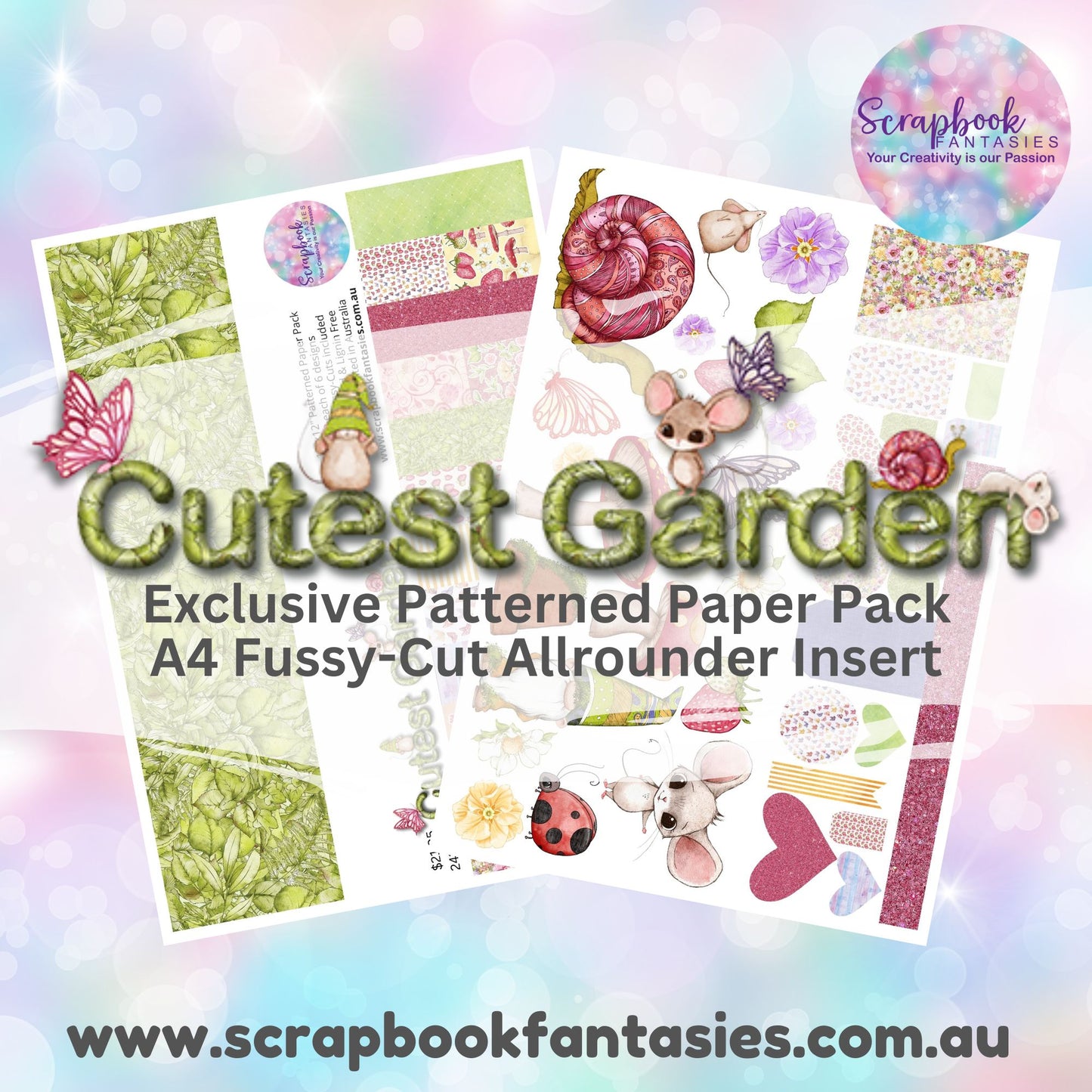 Cutest Garden 12x12 Double-Sided Patterned Paper Pack - 242400