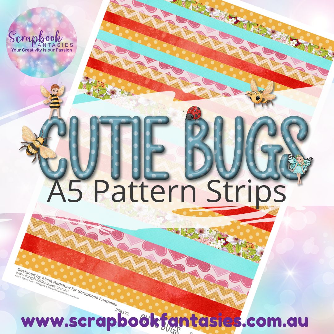 Cutie Bugs A5 Colour Pattern Strips 2 258171