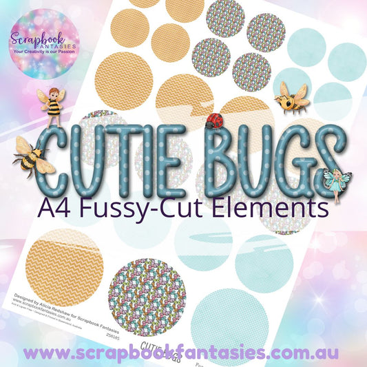 Cutie Bugs A4 Colour Fussy-Cut Elements - Circles 5 258185